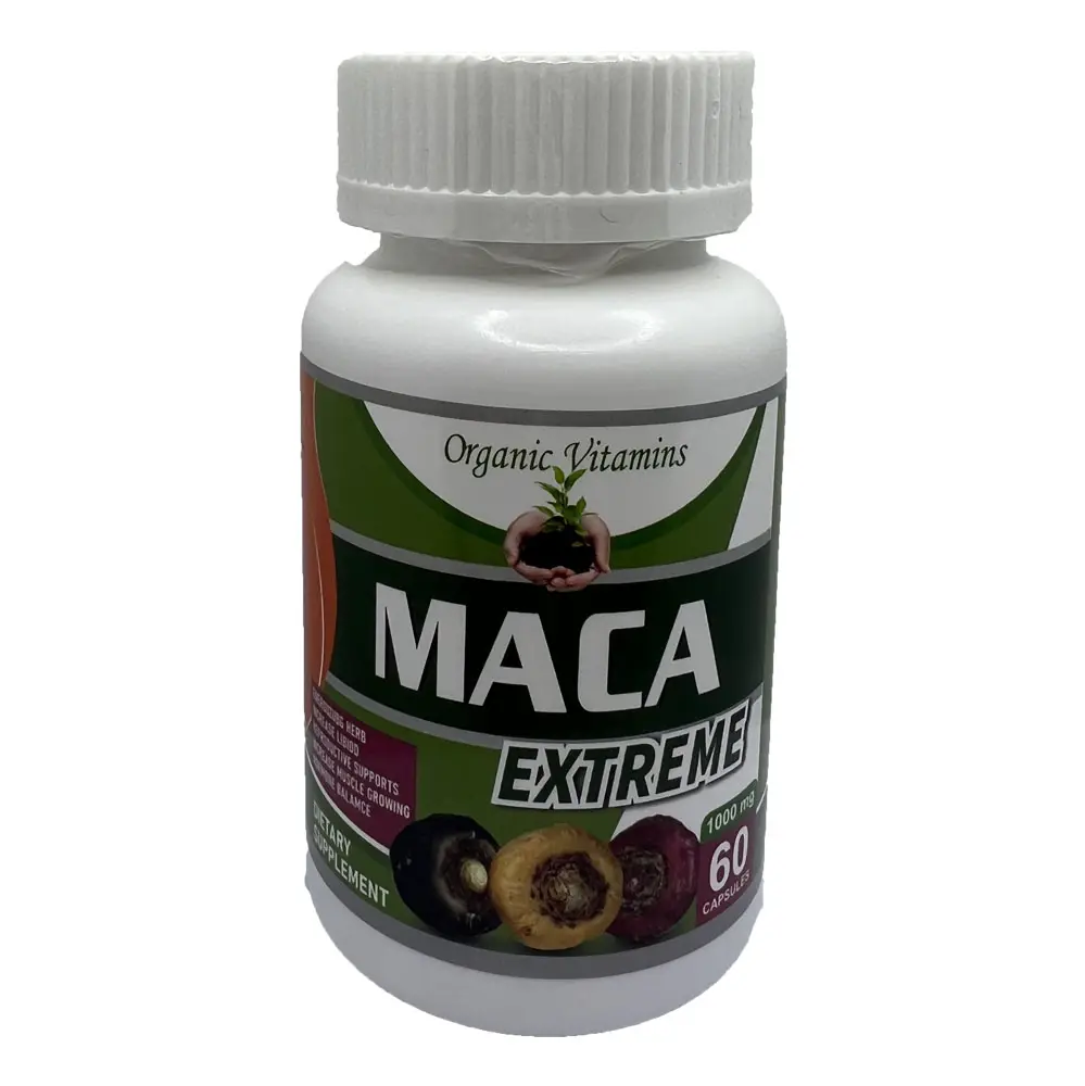 OEM PRIVATE LABEL LOGO Anti-Fatigue Maca extreme Capsule Men Vitality Supplements 1000mg 60capsules for man capsules