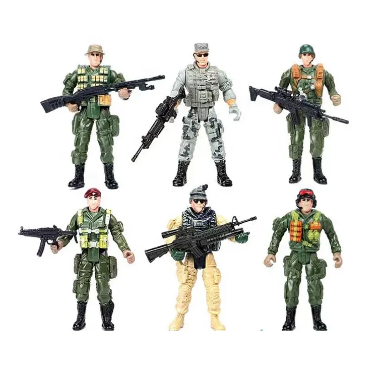 Personalização série militar de plástico modelo militar exército, soldado, brinquedo para crianças