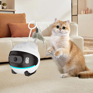 Nuevo Juguete para Mascotas, Robot <span class=keywords><strong>con</strong></span> Cámara Web Full HD 1080p, Robot Inteligente <span class=keywords><strong>con</strong></span> Cámara para Perros y Gatos, Juguete para Gatos <span class=keywords><strong>con</strong></span> Dispensador de Premios, Robot Compañero Inteligente - Product Image 1