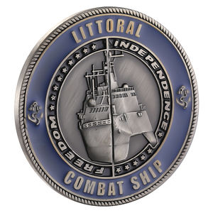 Monedas conmemorativas Retro con logotipo en relieve de plata antigua, logotipo personalizado, moneda tallada en 3D, regalos para eventos - Product Image 3