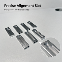 Pièces en aluminium de qualité industrielle usinées avec précision par CNC, boîtiers usinés sur mesure par CNC, composants de quincaillerie OEM