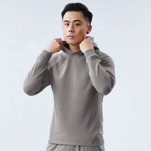 เสื้อฮู้ดแบบสวมศีรษะสำหรับผู้ชายเสื้อฮู้ดแบบสวมหัวพิมพ์โลโก้8% ผ้าโพลีเอสเตอร์92% ผ้าสแปนเด็กซ์ - Product Image 3