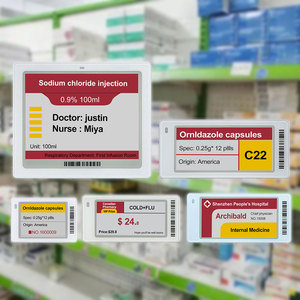 Étiquette personnalisée sans fil pour moniteur de température/humidité E-Ink E-Paper pour réfrigérateur de vaccins/médicaments d'hôpital, pharmacie, étiquette E-Ink - Product Image 1