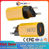 Chargeur mural certifié Europe OEM ODM avec logo personnalisé, prise EU, GaN 30W, port Type C, charge rapide PD