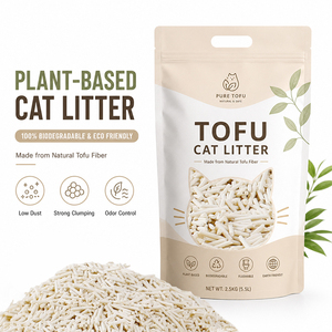 Custom Private Label Wholesale Bulk Packing Biodegradable cat Supplies Eco-friendly Tofu cat Litter
