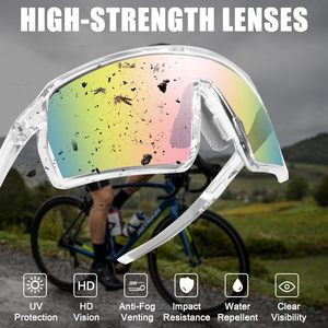 Outdoor Sports Polarized Photochromic UV Protection PC Lens Blue <b>Pink</b> Red Black Gold Colors TR90 <b>Frame</b> Material - Product Image 4