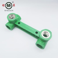Haute qualité blanc gris vert couleur ppr double té raccords de tuyauterie pour l'eau de boisson