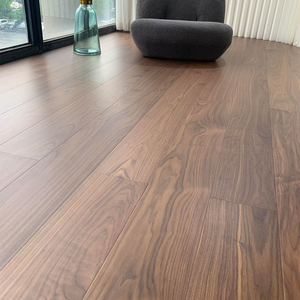 <span class=keywords><strong>Parquet</strong></span> en bois d'aggloméré préfini de qualité supérieure, placage <span class=keywords><strong>noyer</strong></span> 3 mm, moderne, étanche, système de pose clipsable - Product Image 4