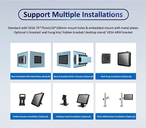 New 15.6 "USB DVI điều khiển công nghiệp LED hiển thị PC AIO Android anh gồ ghề IP65 gồ ghề <span class=keywords><strong>TFT</strong></span> <span class=keywords><strong>LCD</strong></span> cảm ứng điện dung màn hình Màn hình - Product Image 5