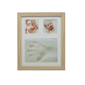 Presente Pegada E Handprint photo frame Home Baby Bedroom Decoração Wholesale baby photo frame