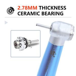 Kleurrijke Tandheelkundige Handstuk Hoge Snelheid Max1 Drukknop Tandheelkundige Luchtturbine Anti-Zuiging Handstuk Enkele Water Spray 2/4 Gaten - Product Image 6