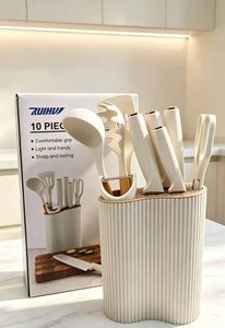 Hot Sale Household Kitchen 10-piece <b>Knife</b> Cutlery Utensils <b>Set</b> Stainless Steel <b>Knife</b> <b>Set</b> with <b>Knife</b> Block - Product Image 4