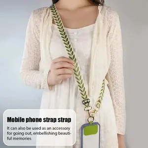 Longue lanière réglable pour téléphone <span class=keywords><strong>portable</strong></span> Bandoulière Carte Cou <span class=keywords><strong>Cordon</strong></span> Clip Accrocher Lanière <span class=keywords><strong>Perle</strong></span> Ornements Suspendus Charme Anti-perte Lanière - Product Image 6