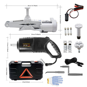 ZHUO ZS2SJ-B01 Steel Hydraulic <strong>Electric</strong> <strong>Jack</strong> 3Ton Portable <strong>Car</strong> Lifting Wrench DC 12V Scissor Tire Change Repair Tool - Product Image 4