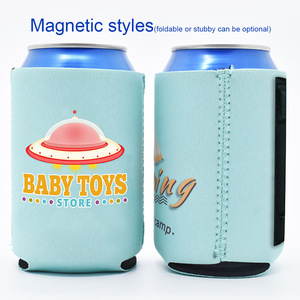 कस्टम लोगो बीयर Coozies Neoprene बोतल आस्तीन स्लिम चुंबकीय ठूंठदार कूलर कर सकते हैं धारक - Product Image 4