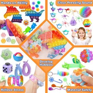 Jouets sensoriels éducatifs de Noël pour enfants autistes : ensemble de jouets sensoriels souples, anti-stress, à texture, pour l'équilibre et à presser - Product Image 2