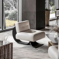 Chaise décontractée Shiji moderne en bois en forme de queue de poisson, noire, pour hôtel, villa, salon, bar, avec rembourrage en éponge, mobile, individuelle