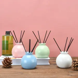 Reed Diffusoren für zu Hause Luxus Reed Lufter frischer Leere Flasche Für Duft Diffusor Keramik Schilf Diffusor Vase