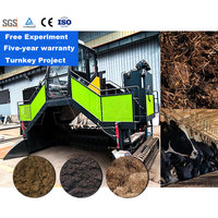 Machine à retourner le compost LANE sur chenilles, équipement de compostage par fermentation, automatique, haute performance pour l'agriculture