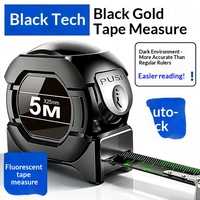 Cinta métrica de acero fluorescente de 3-10m con tecnología de vanguardia, resistente a cortes, con código de pulverización láser de alta precisión, anticaída y autoblocante