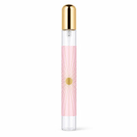 Flacon de parfum vide en forme de stylo 35ml, vaporisateur de voyage rechargeable, design floral rose et blanc, logo personnalisé, vente en gros