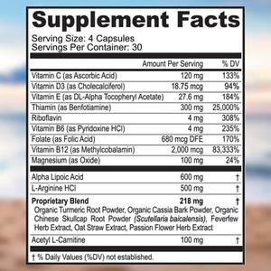 Kapsul dukungan saraf OEM mendukung mengurangi ketidaknyamanan saraf membantu memelihara dan memperbaiki saraf kapsul pereda nyeri - Product Image 3