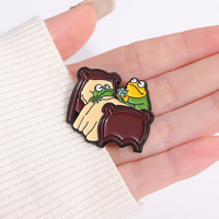 Broches en métal grenouilles et crapauds personnalisées pour les amoureux, couples lisant, voyage, badges de revers, chapeau, casquette, épinglette en émail