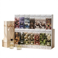 Diffuseur de parfum d'ambiance en verre de 50 ml avec bâtonnets, senteurs personnalisées de qualité, huiles essentielles, longue durée