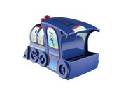 Nébuliseur Compresseur Électrique Mignon en Forme de Train pour Enfants, Brume Fine Réglable, Fonctionnement à un Bouton, Grande Production de Brume, Utilisation Domestique