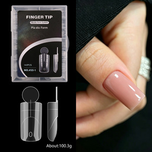 140 pièces de moules à ongles double forme, formes supérieures ovales, carrées et cercueil, pour french <span class=keywords><strong>manucure</strong></span> rapide, finition mate, outils de <span class=keywords><strong>manucure</strong></span> DIY et <span class=keywords><strong>nail</strong></span> art - Product Image 6