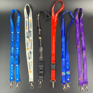 Work Card Custom Certificate Digital Printing Heat Transfer Word Badge Rope Badge Webbing Lanyard Eco-friendly Polyester