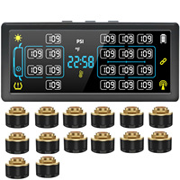 Système de surveillance de la pression des pneus solaire TPMS pour camion, camping-car, camion de pompiers, 6 à 14 roues, capteur externe universel