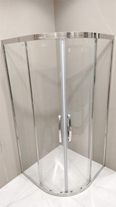 Salle de douche salle de bain d'hôtel <span class=keywords><strong>porte</strong></span> de douche en aluminium d'occasion portes de douche incurvées prix - Product Image 2