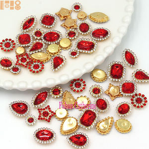 Piedras de Estrás Acrílicas con Forma de Girasol, en Varios Tamaños y Colores, para Coser, con Base Plana, en Existencia, Precio de Fábrica - Product Image 3