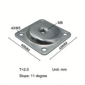 Kim loại đương đại dốc chân gắn tấm 5/16 "M8 cho sofa bàn ghế ăn đồ nội thất - Product Image 4