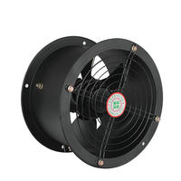 6/8/10/12 ''Ad alta Velocità Industriale Ferro Rotore Esterno Ventilatore A Flusso Assiale Ventilatore di Ventilazione Ventilatore Di Scarico In Metallo induct in linea Estrattore
