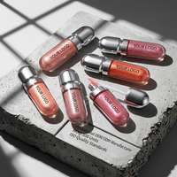 Rouge à lèvres liquide effet miroir, texture onctueuse à l'huile d'onagre, contrôle du sébum, marque privée, OEM, ODM, végétalien, sans cruauté animale, personnalisable