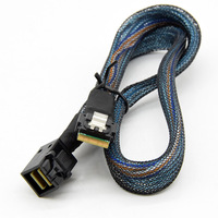 Câble de données Minisas HD SFF-8643 vers SFF-8654 en cuivre pour carte mère de serveur, contrôleur RAID, 05 mètres
