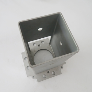 Custom Heavy Duty Sheet Metal Fabrication Ground Mount Metal <strong>Brackets</strong> Wood <strong>Post</strong> Base Plate <strong>Concrete</strong> <strong>Fence</strong> <strong>Post</strong> Support - Product Image 2
