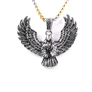 Vente chaude bijoux collier chaîne en acier inoxydable tête de lion Hip Hop collier pour hommes bracelet