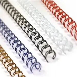 尼龙铁线尼龙/聚氯乙烯涂层笔记本线螺旋双环钢丝装订