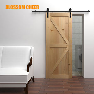 Système de rail de porte coulissante moderne, quincaillerie à roulettes durable, bois massif et plastique pour intérieur, chambre à coucher, salle de bain, hôtel, cuisine - Product Image 1