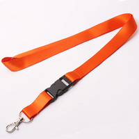 Sangle de cou d'exposition de couleur unie promotionnelle avec logo personnalisé en gros Longe détachable en polyester de sublimation