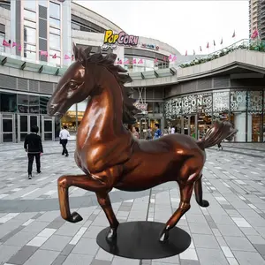 factory price customized square Life Size Bronze Metal Outdoor Animal Horse Sculpture