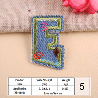 Patchs brodés personnalisés en lettres, patchs décoratifs pour vêtements en denim, pour vestes, jeans, sacs, accessoires DIY