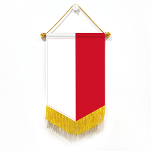 Wholesale Mini Pennant Car Flags Monaco Wall Decor <b>Small</b> Ornaments Hanging Digital Printing Satin Material - Product Image 1