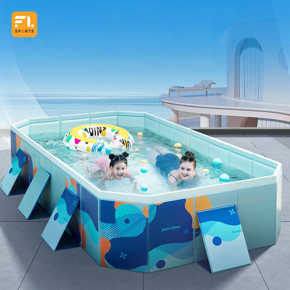 Family Inflatable Swimming Pool Above Ground Outdoor Backyard Portable Top Ring Blow Up Pools for Kids and Adults