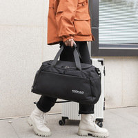 Sac de sport et de voyage en nylon imperméable 2026 avec compartiment à chaussures et poche humide, personnalisable avec logo, idéal pour le yoga et la gym (vente en gros)