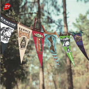 Factory Wholesale Felt Pennant Flag Any logo Any Size <b>Football</b> Team Flag Outdoor Camping Flag - Product Image 5