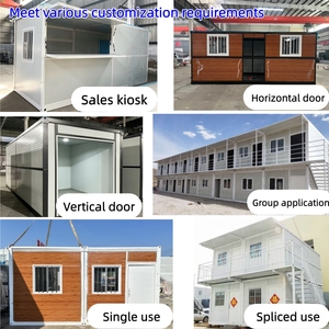 Maison conteneur préfabriquée pliable, maison conteneur modulaire empilable, maison en acier en kit pour <span class=keywords><strong>logement</strong></span> d'urgence et bureau - Product Image 5